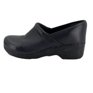 L L Bean Classic Leather Clog Womens 8.5 Navy‎ Blue Made in Portugal
